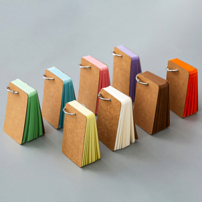 [다나스쿨] 크래프트 두꺼운 고리 무선 단어장 (택1)