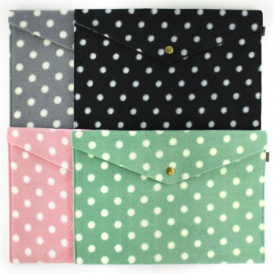 [아이윙스] A4 도트 패브릭 가로봉투 화일