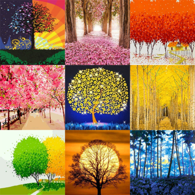 [피포페인팅] 그림그리기세트 (나무 덩굴 시리즈)