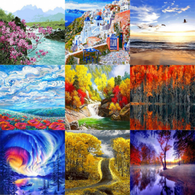 [피포페인팅] 그림그리기세트 (풍경 시리즈)