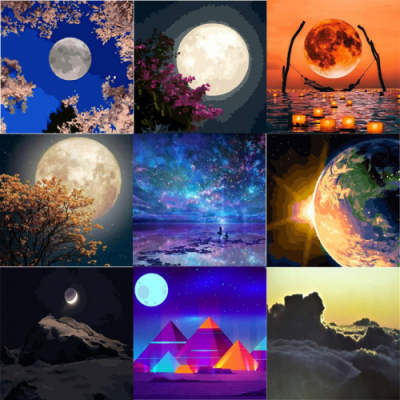 [피포페인팅] 그림그리기세트 (하늘 별 시리즈)