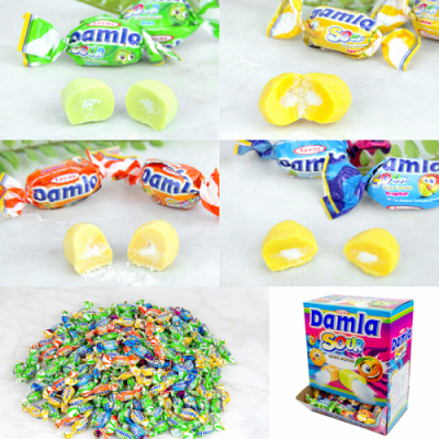 [다나스쿨] 담라 사워 어소티드 소프트 과일맛 캔디 (1개, 1통 선택)