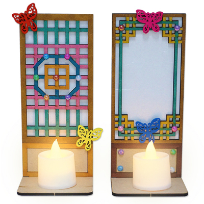 [안녕미술아] 한지문살 전통촛대(4인용)