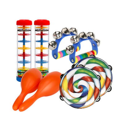 [캐스B]맑은소리 신나게흔드는악기세트(2464set)→(레인스틱(중)2개+롤리팝탬버린(중)2개+점보마라카스+징글벨2종)