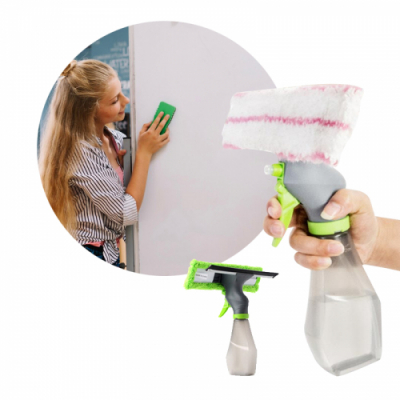 [다나스쿨] 유리창 화이트보드 지우개 분무기 청소기