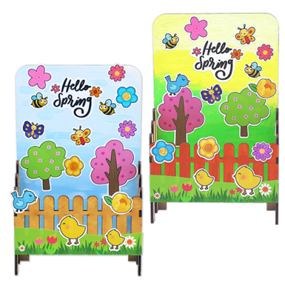 [안녕미술아] 봄의 정원 우드연필꽂이(4인용)