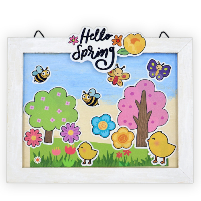 [안녕미술아] 따스한 봄풍경 액자(4인용)