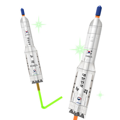 [자람사이언스] 각도조절 빨대에어로켓 대형 누리호(1인용/5인벌크)
