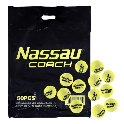 [낫소] 테니스공 코치연습공 50개입