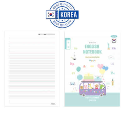 [펜피아] 국산 초등 3-6학년 14줄 좁은칸 제본 영어노트
