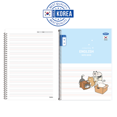 [펜피아] 국산 3-6학년 스프링 좁은칸 14줄 영어노트