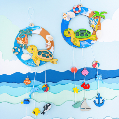 [민화샵] 클레이 여름 바다 모빌 (환경 교육 만들기)