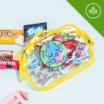 [민화샵] 투명 컬러링 파우치 만들기 (환경교육,독도,친구사랑)