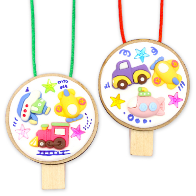 [안녕미술아] 탈것 친구들 호루라기 (4인용)