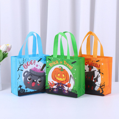 [나성유통] 퍼니타임 할로윈 부직포가방 쇼핑백