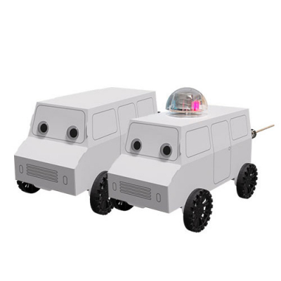 [자람사이언스] 창작용 탄성스프링 자동차 꾸미기 (색칠용)(일반형1인용/일반형5인용/LED형1인용/LED형5인용)