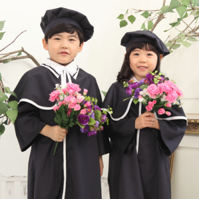 망토졸업가운 학사모 리본 세트