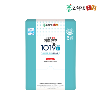 [고철남홍삼] 1019틴 스틱 10ml x 100포 (진세노사이드함유, 전체식홍삼)