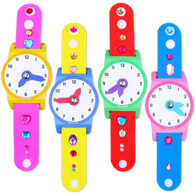 [안녕미술아] 째깍째깍 움직이는 손목시계 (4인용)