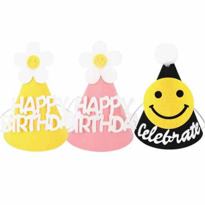 [비품닷컴] 펠트고깔모자 3종 생일파티 생일모자 축하파티