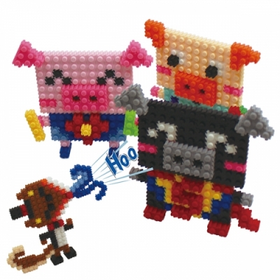 [이지피아] 툭툭블럭_아기돼지 삼형제 (4종 택1)