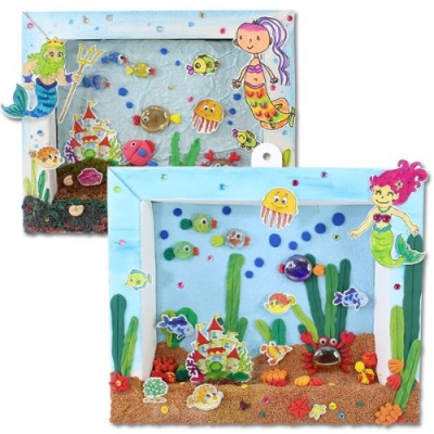 [이지피아] 입체액자 만들기 (바다속꾸미기)