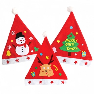 [이지피아] DIY 크리스마스 펠트 모자(3종 택1)