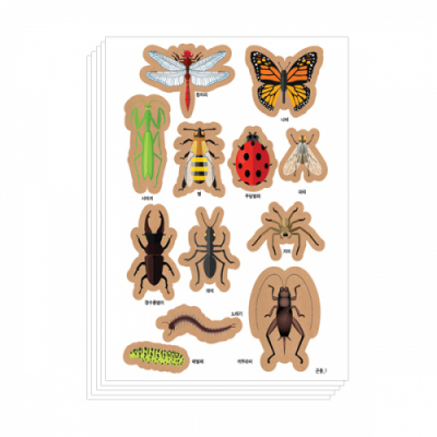 [이지피아]곤충 스티커(5매)