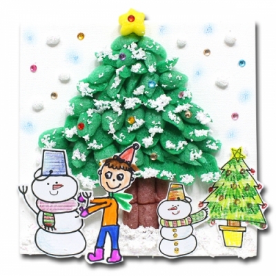 [이지피아]이지콘_크리스마스 트리 액자