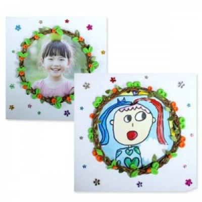 [이지피아] 봄꽃 넝쿨 액자