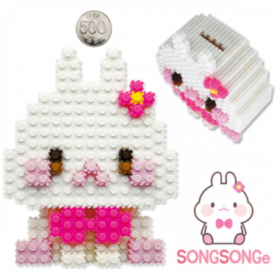 [이지피아] 이지 툭툭블럭 12띠 저금통 (토끼, 송송이)