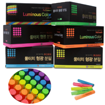 [하고로모] 풀터치 탄산형광분필 72본 (8종 택1)