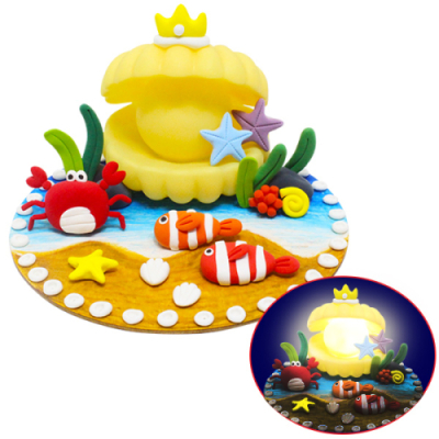 [이지피아] 클레이 조개 무드등