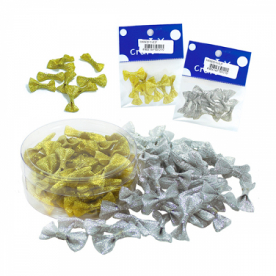 [이지피아] 장식 리본 25mm_금색 은색