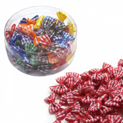 [이지피아] 장식 리본 25mm (체크, 용기포장)