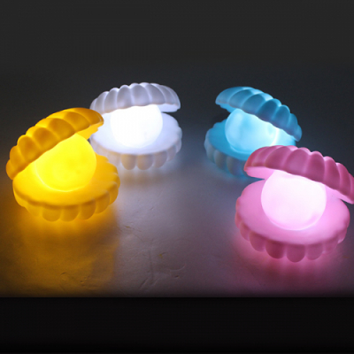 [이지피아] Led 진주 조개 무드등 단품_4색