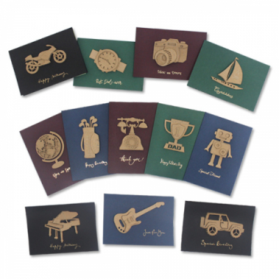 [이지피아] 축하 감사 카드_빈티지 12종