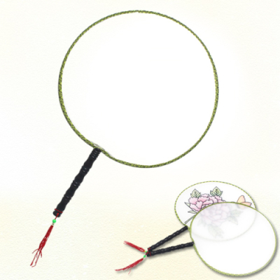 [이지피아] 패브릭 무지 부채