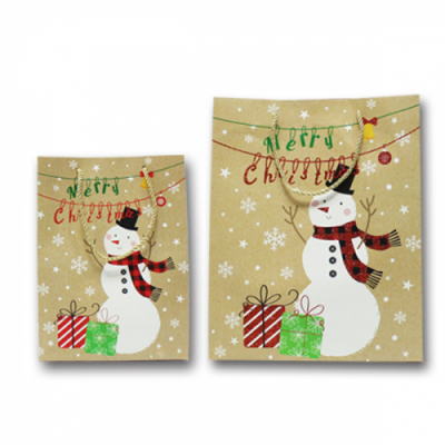 [이지피아] 눈사람 쇼핑백 소/대