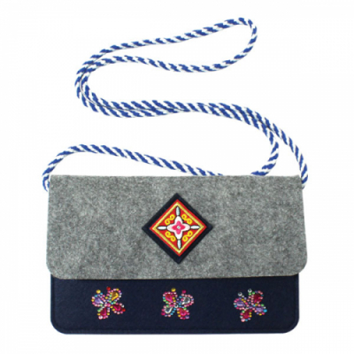 [이지피아] 펠트 복돈 크로스백