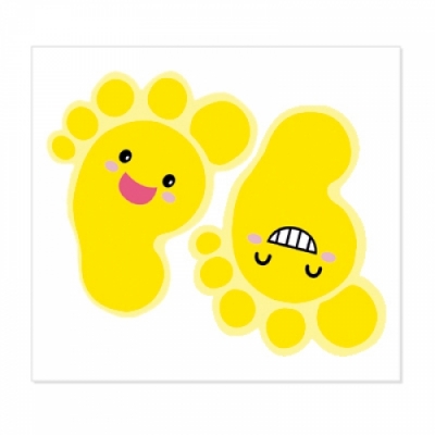 [환타스틱스] 통통발바닥 스티커 (7종 택1)
