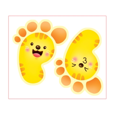 [환타스틱스] 스마일발바닥 스티커 (7종 택1)