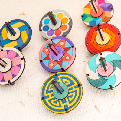 [민화샵] 전통 문양 나무팽이 만들기(1학년 교과연계)