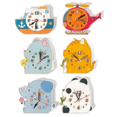 [민화샵] 동물 모양 교육용 시계 만들기 (8종 택1)