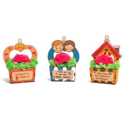 [민화샵] 모스 카네이션 화분 만들기 (마음, 가족, 우리집)