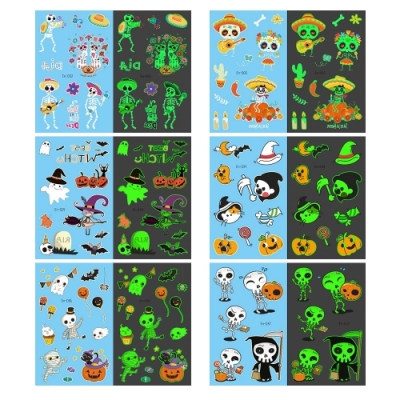 [민화샵] 할로윈 야광 타투 스티커 (7종 택1)