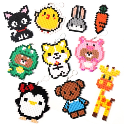 [민화샵] 동물 캐릭터 디폼블럭 키링 만들기 (9종 택1)