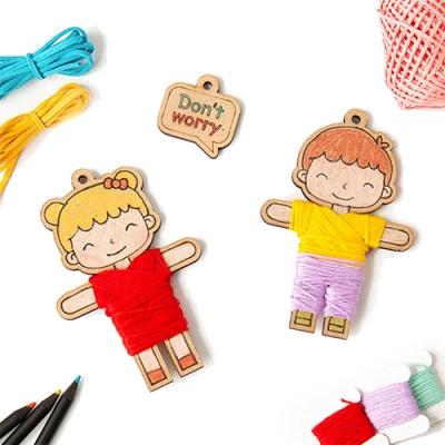 [민화샵] 걱정인형 만들기 실포함 (2종 택1)