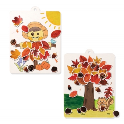 [민화샵] 가을 나뭇잎 종이 액자 만들기 (2종 택1)