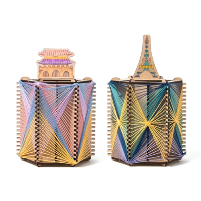 [민화샵] 세계 랜드마크 입체 스트링아트 연필꽂이 만들기 (2종 택1)